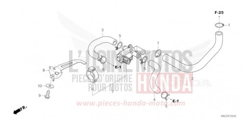 VALVE COMMANDE INJECTION D'AIR CBR600R3R de 2024